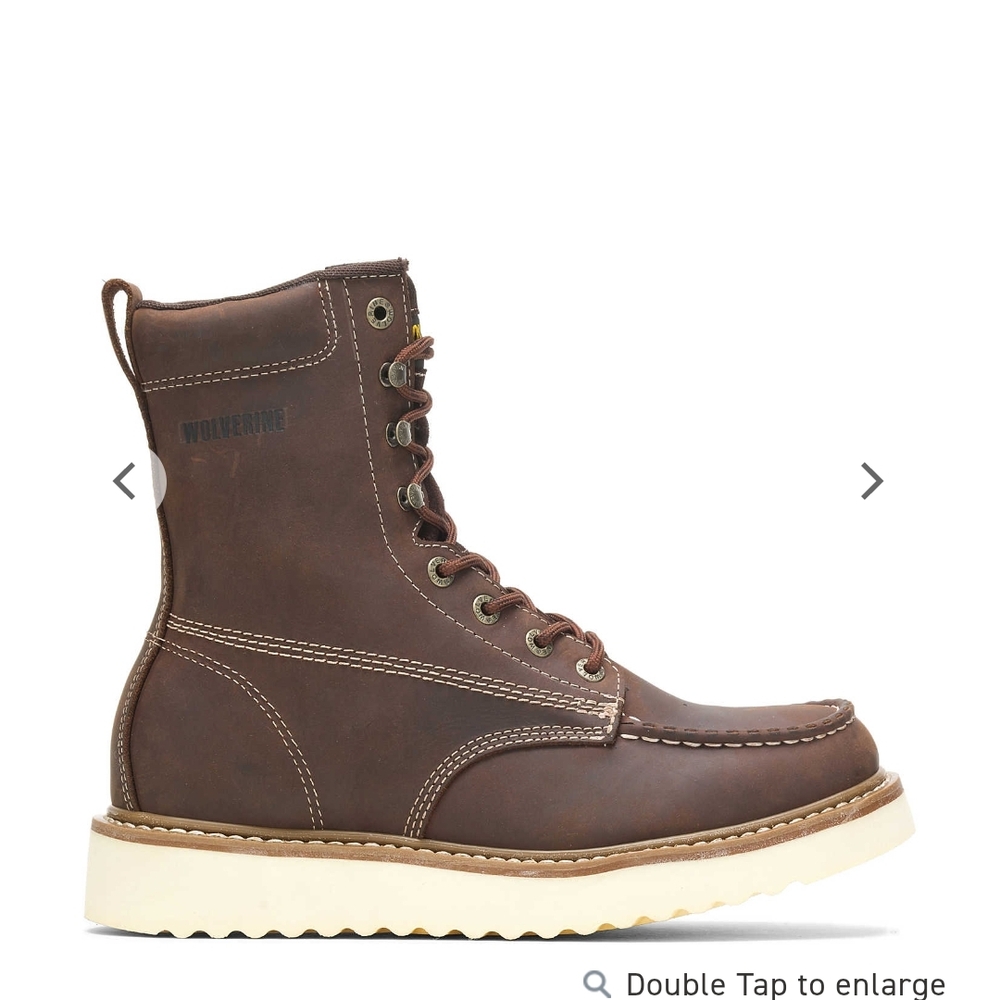 Wolverine Men's Loader 8" Steel-Toe Wedge Boot Size 9